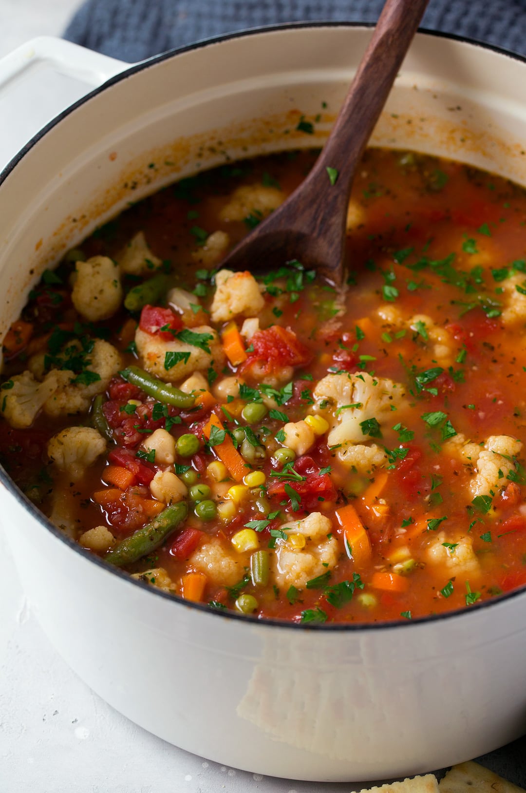 Healthy Cauliflower Vegetable Soup: Perfect for Sick Days & Meal Prep